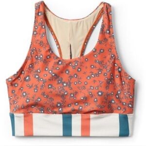 Nani Swimwear Rip Tide Swimsuit Crop Top in Mojave Bloom Size Medium